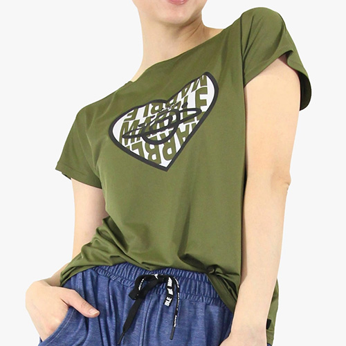 マーブル Marble ゆるフィットTシャツ 半袖 フィットネス ウィメンズ L2411-104-KHA ポイント利用