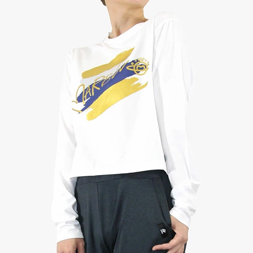 マーブル Marble ショート丈ロングTシャツ 長袖 フィットネス ウィメンズ L2411-403-WHT ポイント利用