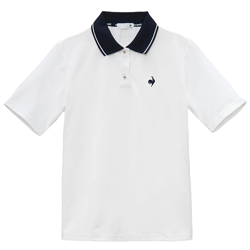 ルコック le coq sportif サンスクリーンポロシャツ  トレーニング/ジム・カジュアル 半袖 ウィメンズ LT5SHS40L-WH00 | le coq sportif