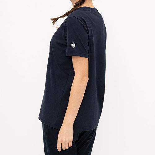 ルコック le coq sportif ルースターグラフィック半袖Tシャツ トレーニング/ジム・カジュアル 半袖 ウィメンズ LT5SHT12L-BL00 ルコックスポルティフ le coq sportif ジャガードグラフィック