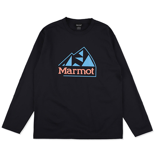 マーモット Marmot Classic Logo Long Tee（メンズ）長袖Tシャツ TSFMC208-BLK｜mitsuhashi