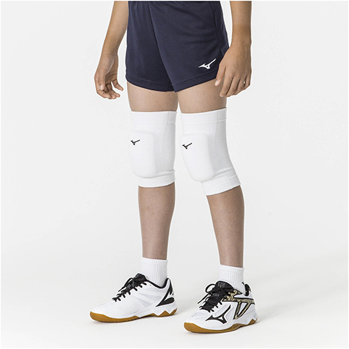 ミズノ MIZUNO 膝サポーター(パッド有／2個セット)(バレーボール)[ジュニア] V2MYA400 ポイント利用 | MIZUNO | 01