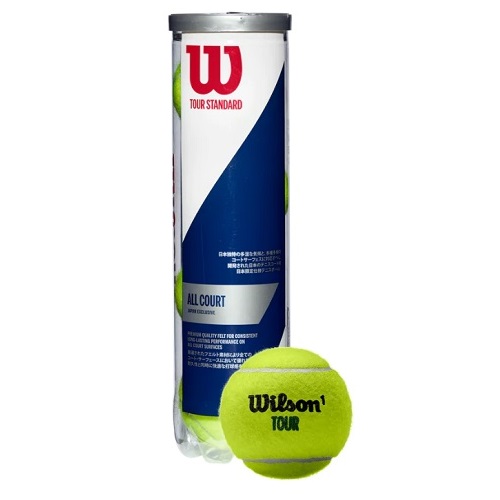 ウィルソン Ｗｉｌｓｏｎ TOUR STANDARD ツアースタンダード （１缶４球入り） テニス 硬式ボール 練習球 WRT103800｜mitsuhashi