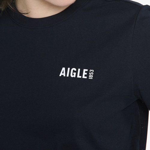 エーグル AIGLE 吸水速乾 ロゴプリントTシャツ（レディース）半袖 ZTFAT50-001｜mitsuhashi｜02