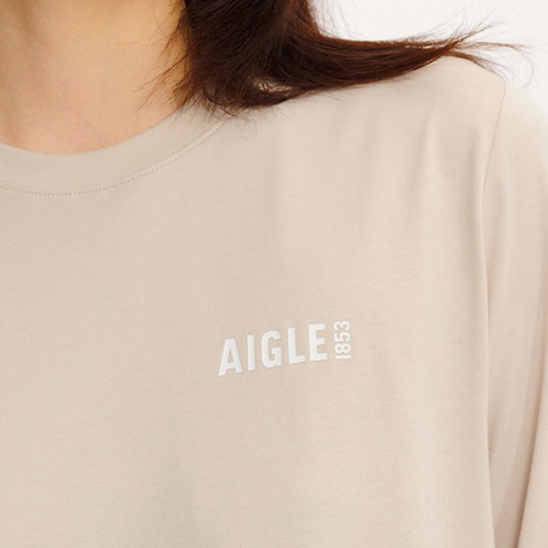 エーグル AIGLE 吸水速乾 ロゴプリントTシャツ（レディース）半袖 ZTFAT50-006｜mitsuhashi｜03