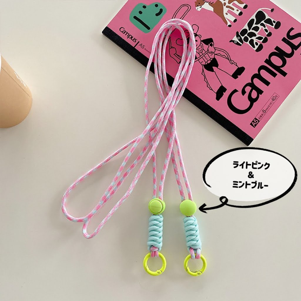 スマホショルダー スマホ ストラップ 紐 カラフル 2色 スマートフォン  