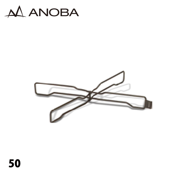 ANOBA(アノバ)  フラットスタンド 50 AN125 収納 ブラック ギアスタンド ストーブスタンド