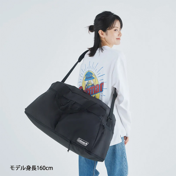 コールマン エスケープボストン50 アウトドア バッグ キャリーバッグ メンズ レディース 軽量 大容量 50L 拡張 75L ボストンバッグ ショルダーバッグ