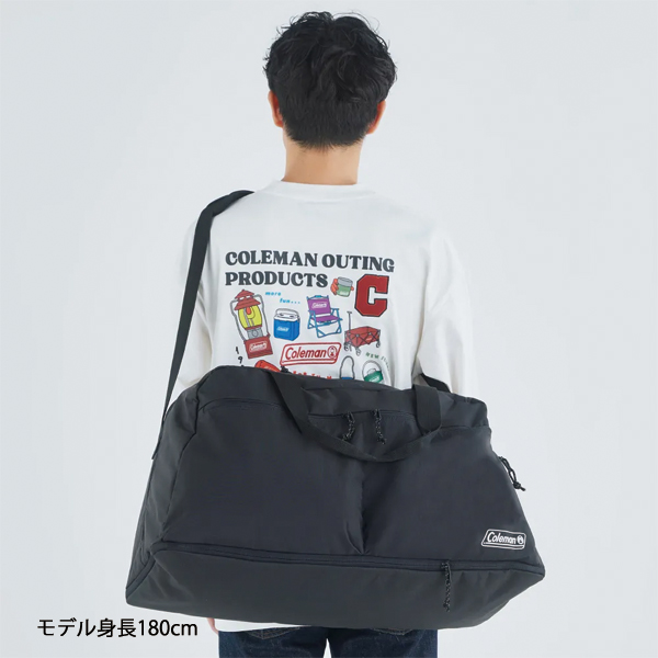 コールマン エスケープボストン50 アウトドア バッグ キャリーバッグ メンズ レディース 軽量 大容量 50L 拡張 75L ボストンバッグ ショルダーバッグ
