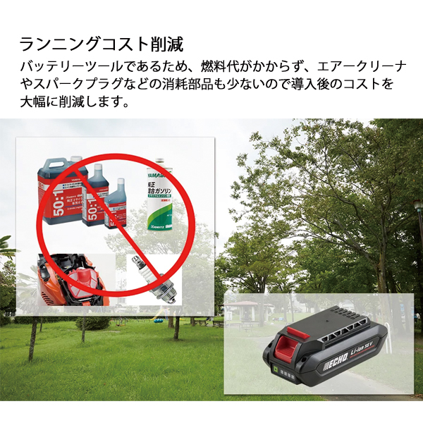 エコー 50V バッテリーブロワ 1Pバッテリー ・充電器付き BPB510-G 
