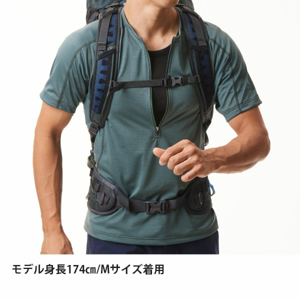 ファイントラック  ラミースピンエアジップT メンズ FMM0254 ウェア トップス Tシャツ インナー ベース ジッパー メンズ 半袖 速乾 涼感 防菌 防臭｜mitsuyoshi｜12