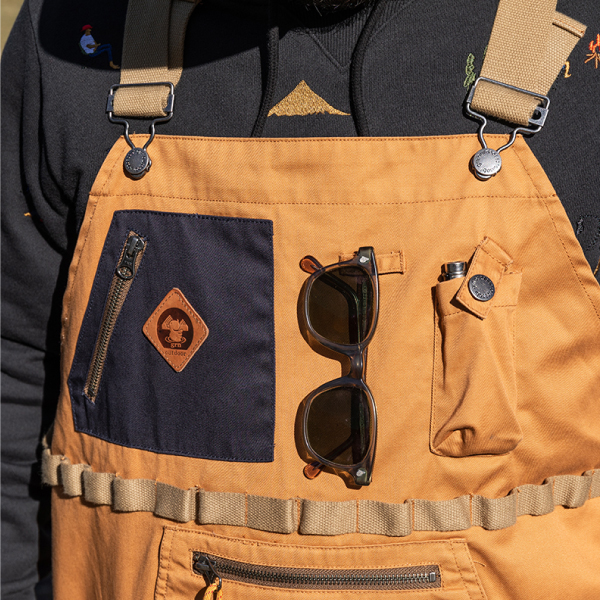 grn outdoor HIASOBI CAMPER VEST GO0218Q 焚き火 ウェア 火遊び