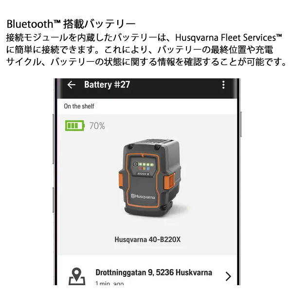 ハスクバーナ（Husqvarna） バッテリー 40-B220X Blu…