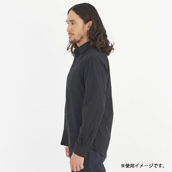 ミレー  インセクト バリヤー ソリッドシャツ ロングスリーブ MIV03193 アウトドア ウェア トップス メンズ 長袖 吸水速乾 防虫 ストレッチ 胸ポケット付き_4