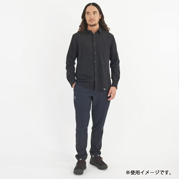 ミレー  インセクト バリヤー ソリッドシャツ ロングスリーブ MIV03193 アウトドア ウェア トップス メンズ 長袖 吸水速乾 防虫 ストレッチ 胸ポケット付き_5