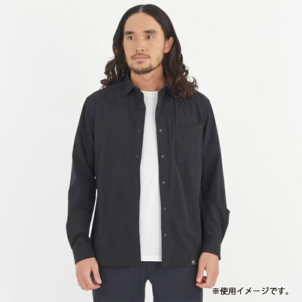 ミレー  インセクト バリヤー ソリッドシャツ ロングスリーブ MIV03193 アウトドア ウェア トップス メンズ 長袖 吸水速乾 防虫 ストレッチ 胸ポケット付き_6