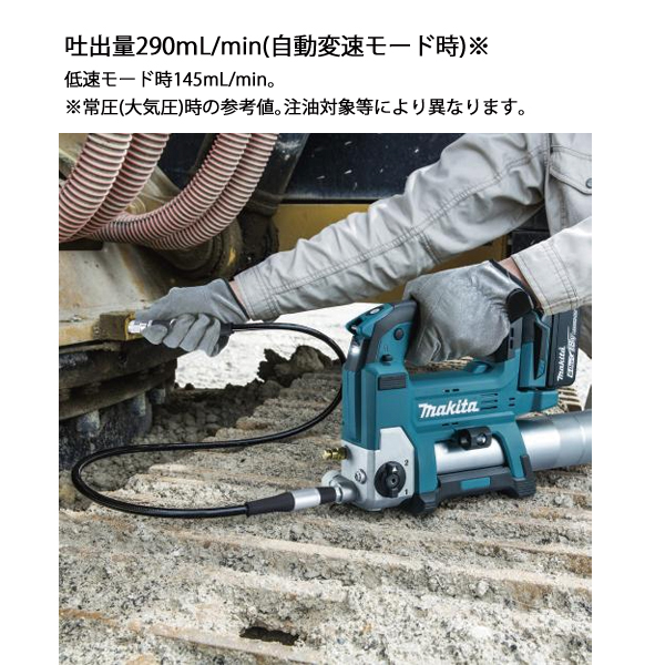 マキタ（makita） 18V 充電式グリスガン バッテリー ・充電器付き 