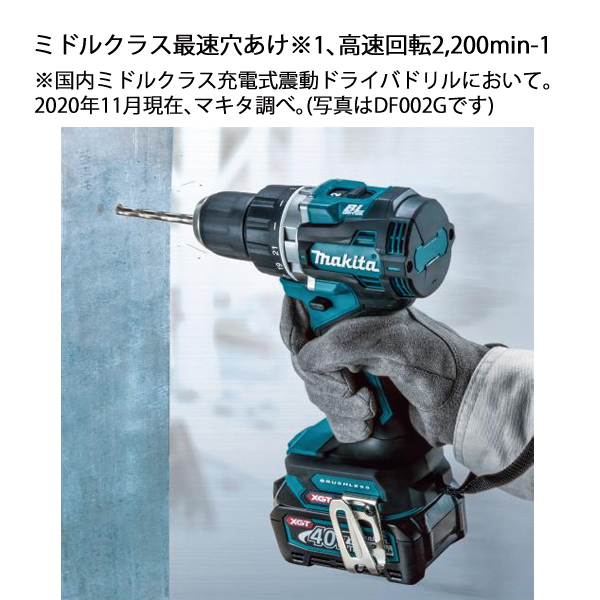 マキタ(makita) 40Vmax 充電式震動ドライバドリル 本体のみ HP002GZ マキタ(makita) 40Vmax 充電式震動ドライバドリル 本体のみ HP002GZ