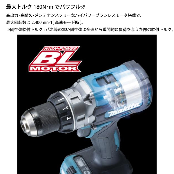 マキタ（makita） 40Vmax 充電式震動ドライバドリル バッテリー ・充電