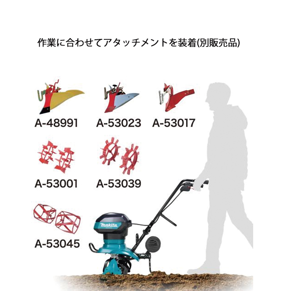 マキタ（makita） 40Vmax 充電式管理機 車軸ロータリー刃タイプ 本体