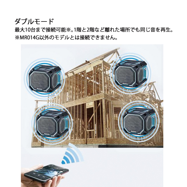 マキタ（makita） 40Vmax/18V/14.4V 充電式スピーカ 本体のみ MR014GZ 工具
