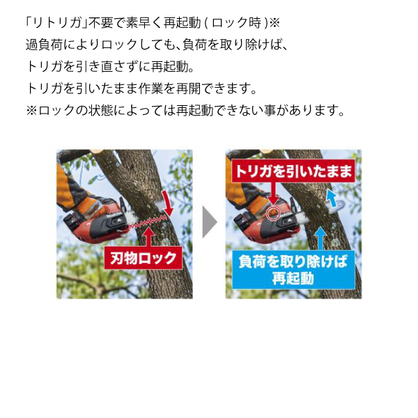 マキタ（makita） 18V 充電式チェンソー 25cmスプロケットノーズバー