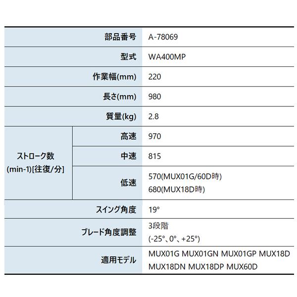 マキタ（makita）  除草アタッチメント WA400MP A-78069｜mitsuyoshi｜02