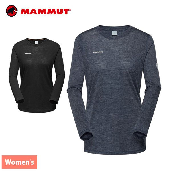 MAMMUT - マムート  天然木絨毛 ファーストレイヤー ロング衣手 アジアン相応う ウィメンズ 1016-01710 トップス レディース アウトドア、キャンプ、登山-アウトドアウエア-Tシャツ、アンダーシャツ