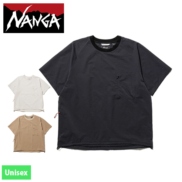 ナンガ  ドットエア コンフィー ティー NW2411-1E904-A ウェア トップス ユニセックス NANGA Tシャツ ティシャツ 半袖 ショートスリーブ 吸汗 速乾｜mitsuyoshi