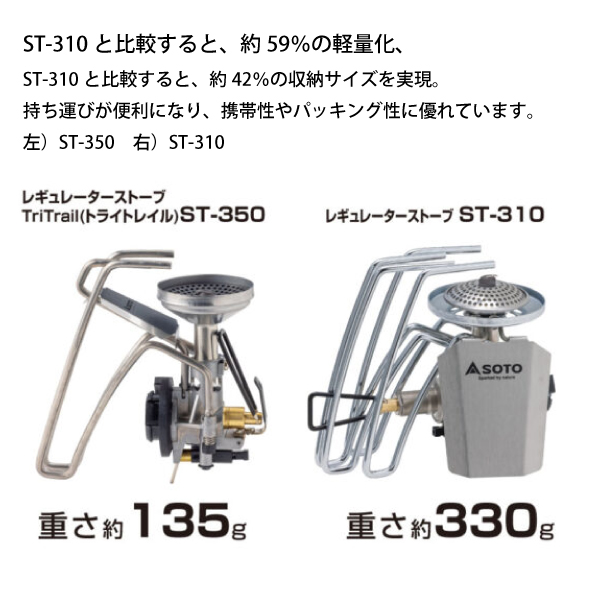 SOTO ストーブ ST-350TB Tri Trail タフ125セット SOTO SOTO(ソト) レギュレーターストーブ トライトレイル タフ