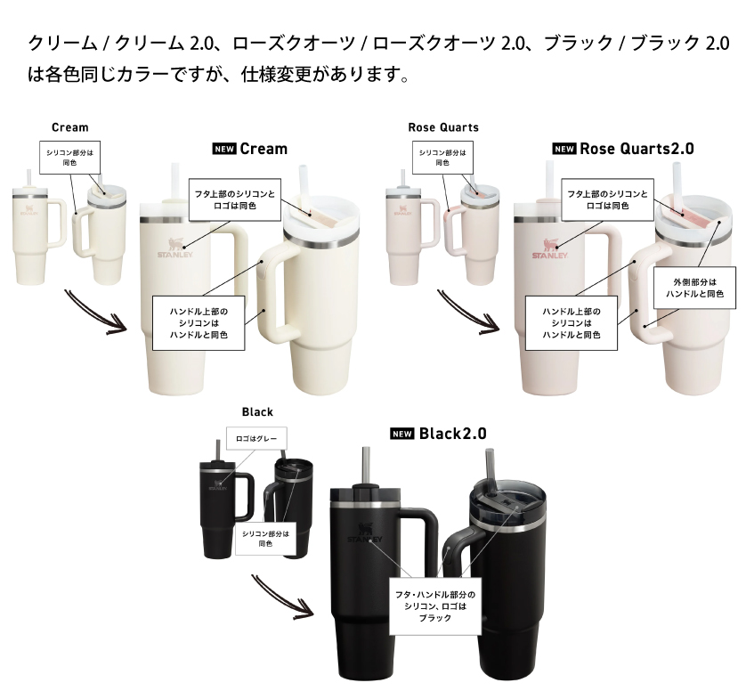 スタンレー H2.0 真空クエンチャー 0.88L STANLEY 10-10827 国内正規品 タンブラー ストロー付き 真空断熱 ハンドル付き 保冷 | STANLEY | 42