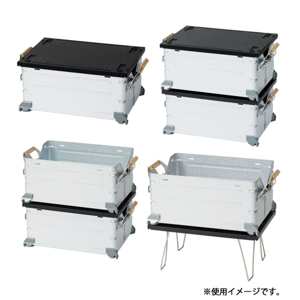 snow peak（スノーピーク） シェルフコンテナ リッドラック25 ブラック