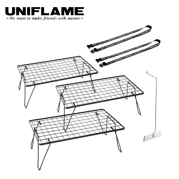 UNIFLAME（ユニフレーム） フィールドラック ブラック エントリー