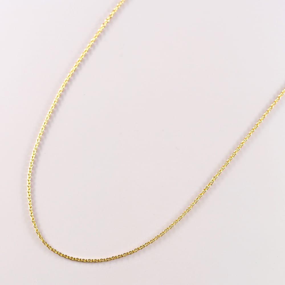 (A061902)純金 チェーン YG K24 ネックレス ホールマーク K18 A061902)純金 チェーン YG K24 ネックレス ホールマーク K18
