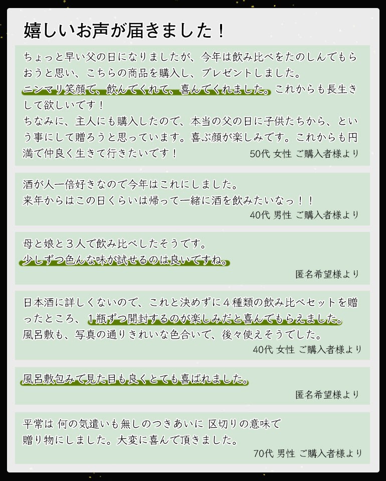 お中元 日本酒 各地の銘酒 飲みきりサイズ4本セット 豪華風呂敷包み ミニボトル