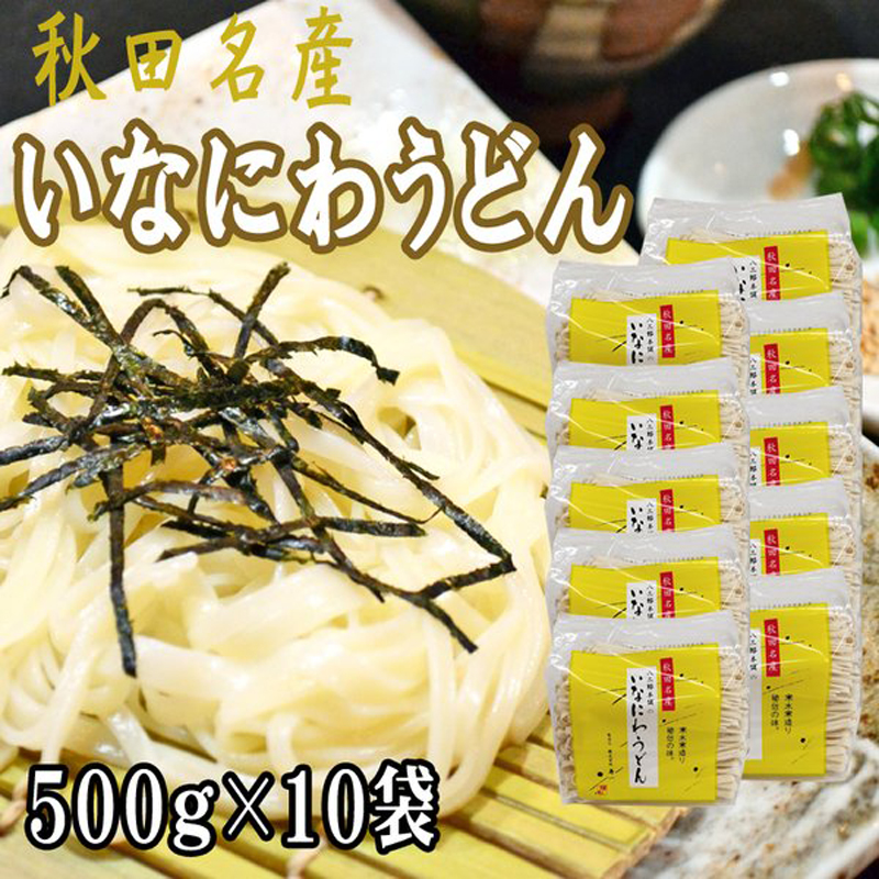 稲庭うどん 5kg (500g×10袋) 訳あり 切り落とし 切上 秋田名産 手作り