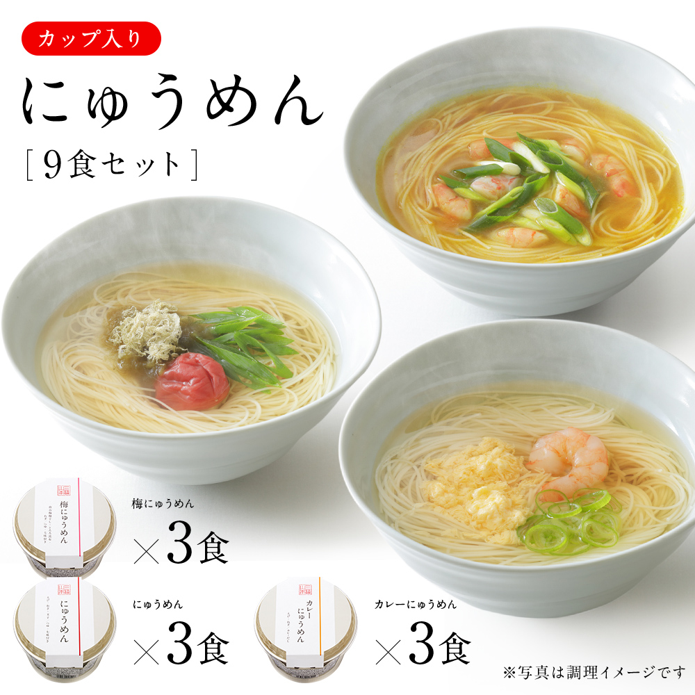 にゅうめん V-D-9N カップタイプ 9食セット【ネット限定 送料無料】三輪山本 家庭用 即席めん 【のし・包装不可】 :V-D-9N:三輪山本手延べ 素麺Yahoo!ショップ - 通販 - Yahoo!ショッピング