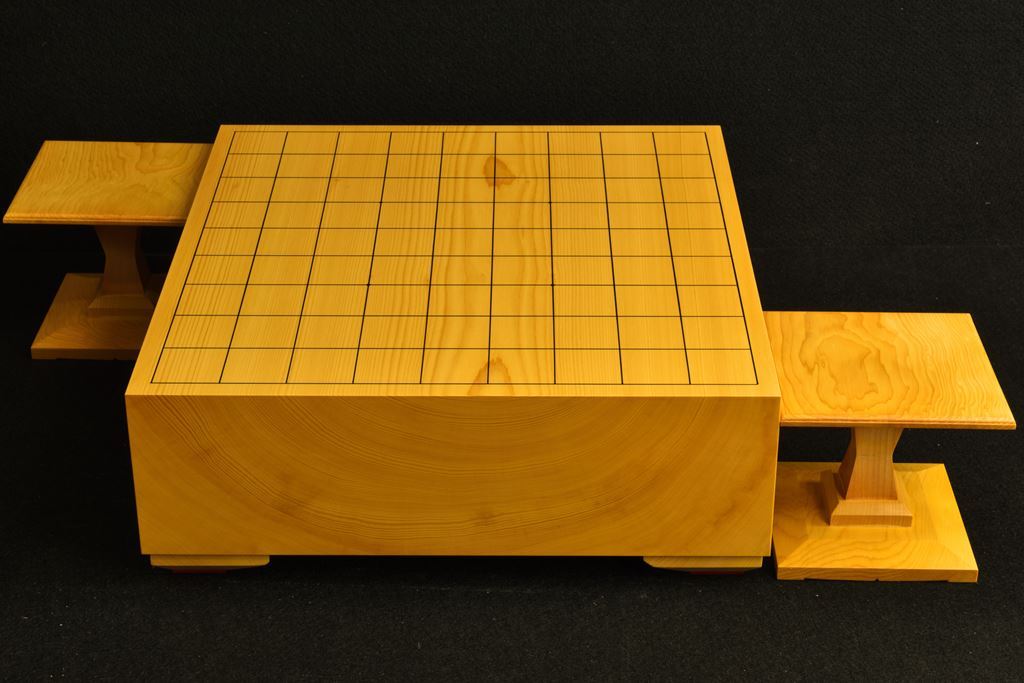 卓上将棋盤 本榧(日本産)一枚板 t6495 : 三輪碁盤店 - 通販 - Yahoo