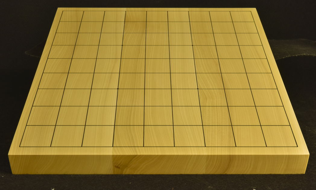 本榧将棋盤 つげ駒 セット 国産本榧足付将棋盤 6寸3分（天柾） sa60034 | 前川榧碁盤店