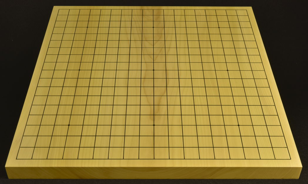 本榧 ほんかや 囲碁盤 囲碁 4.5寸 ヘソ 脚付 最高級 厚め 芯持ち 本榧足付将棋盤 4寸5分（天柾） sa40054 | 前川榧碁盤店