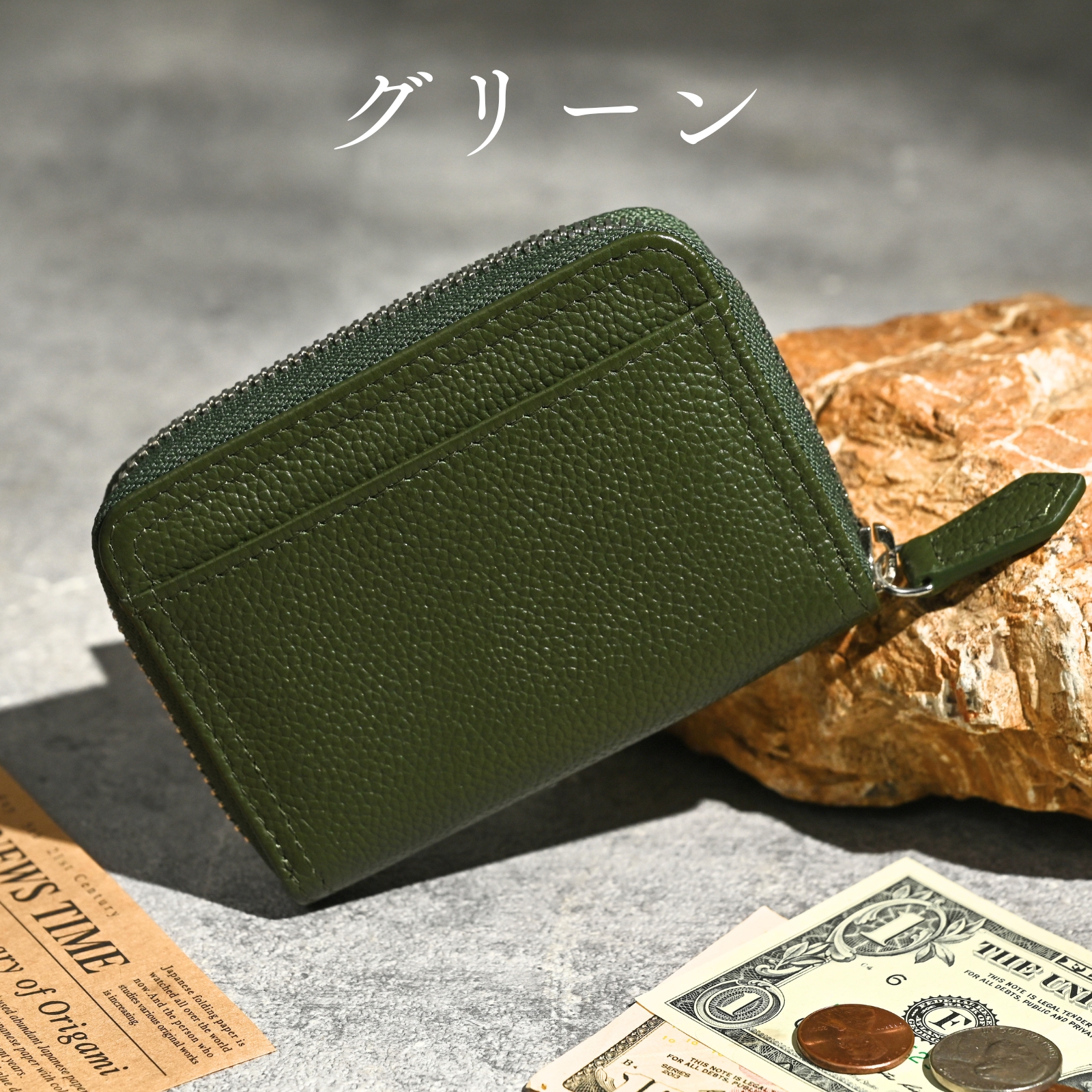 LAZZARO 小銭入れ メンズ 本革 レザー コインケース カード入れ 財布