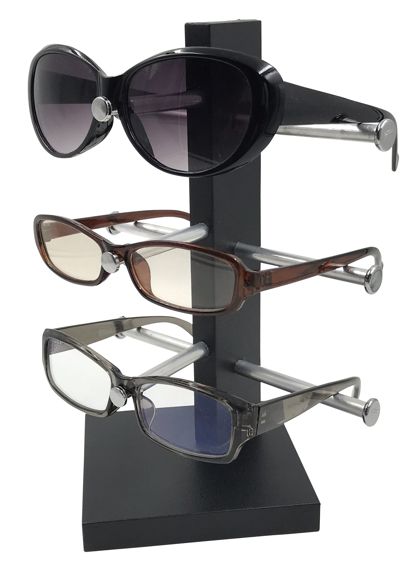 眼鏡スタンド 3本用 メガネ サングラス スタンド 置き ディスプレイ コレクション タワー 収納 アルミ :YMio-029:ミオリ ヤフー店 -  通販 - Yahoo!ショッピング