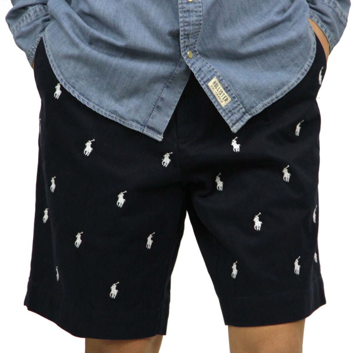 Ralph Lauren☆ラルフローレン ポニーロゴショートパンツ 白 紺 ポロ ラルフローレン POLO RALPH LAUREN キッズ ポニー刺繍