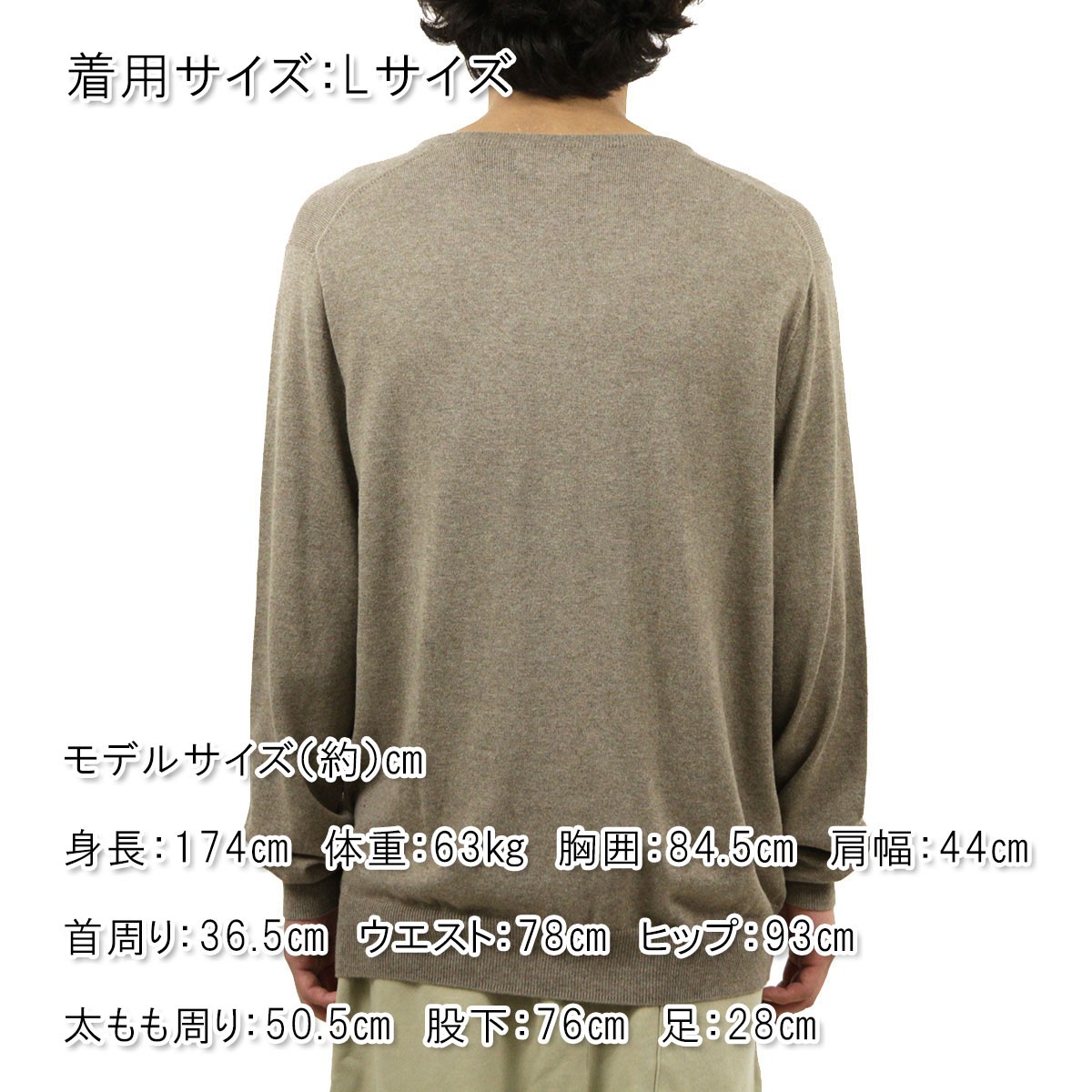 J.Crew ジェイクルー カシミア 100% Vネック チャコール L 新品 ジェイクルー カシミヤカシミアセーター
