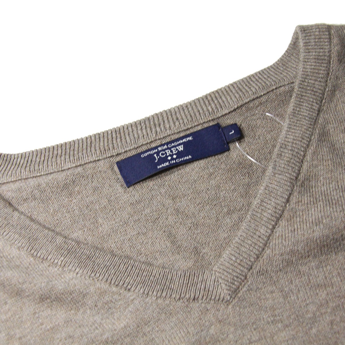 ジェイクルー セーター メンズ 正規品 J.CREW Vネックセーター ライトブラウン D20S30 クリスマス プレゼント ラッピング J.CREW（ジェイクルー） セーター メンズ 正規品 J.CREW Vネック