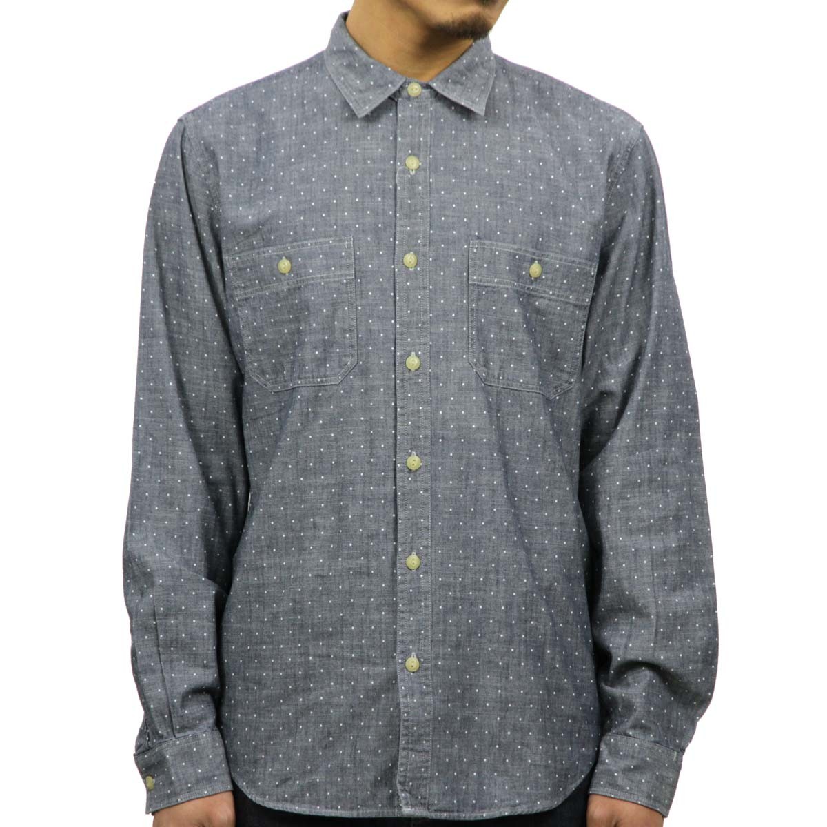 J.CREW ジェイクルー 正規品 メンズ 長袖シャンブレーシャツ Dot