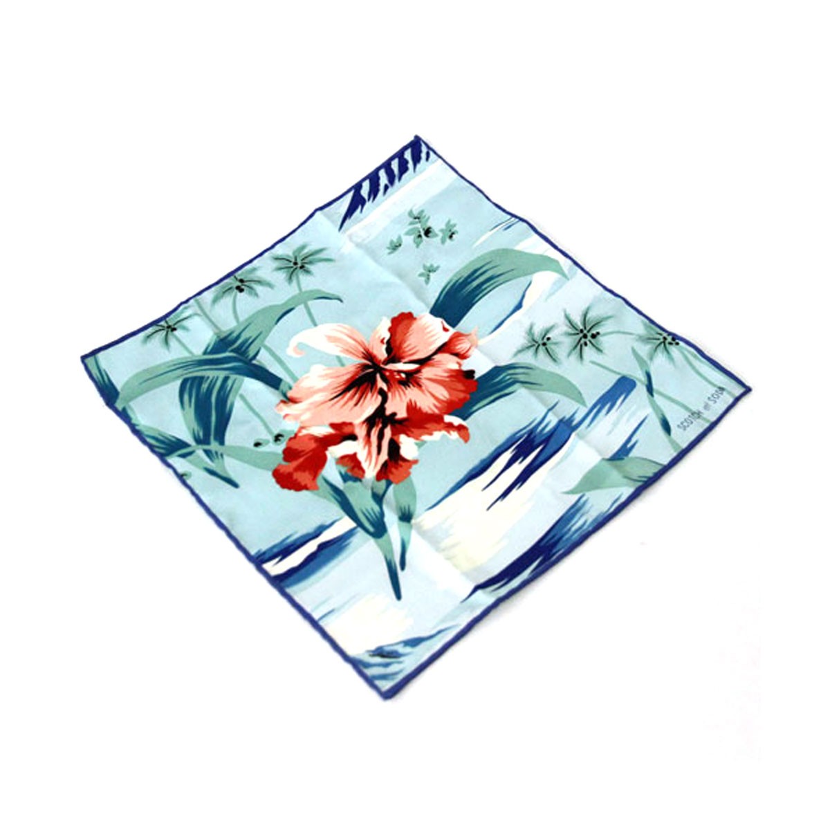 スコッチアンドソーダ SCOTCH＆SODA メンズ スカーフ Bright pochets 77178 BLUE