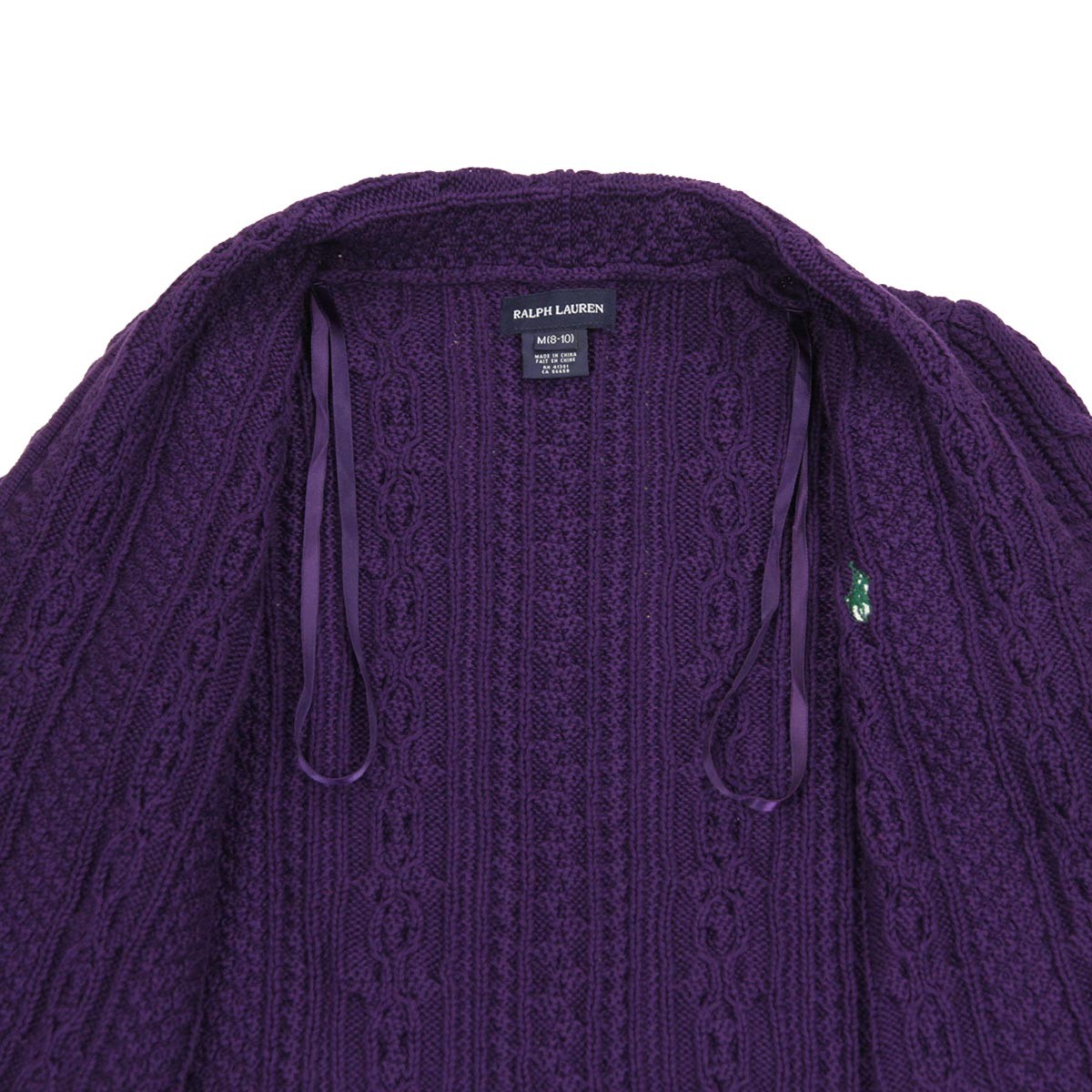 ポロラルフローレンキッズ POLO RALPH LAUREN CHILDREN 正規品 子供服 ガールズ カーディガン Aran-Knit Cotton Cardigan #24037206