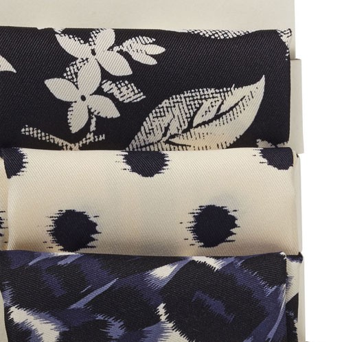 スコッチアンドソーダ SCOTCH＆SODA メンズ スカーフ Classic printed pochets. Sold 3 in 1 pack　77146　A