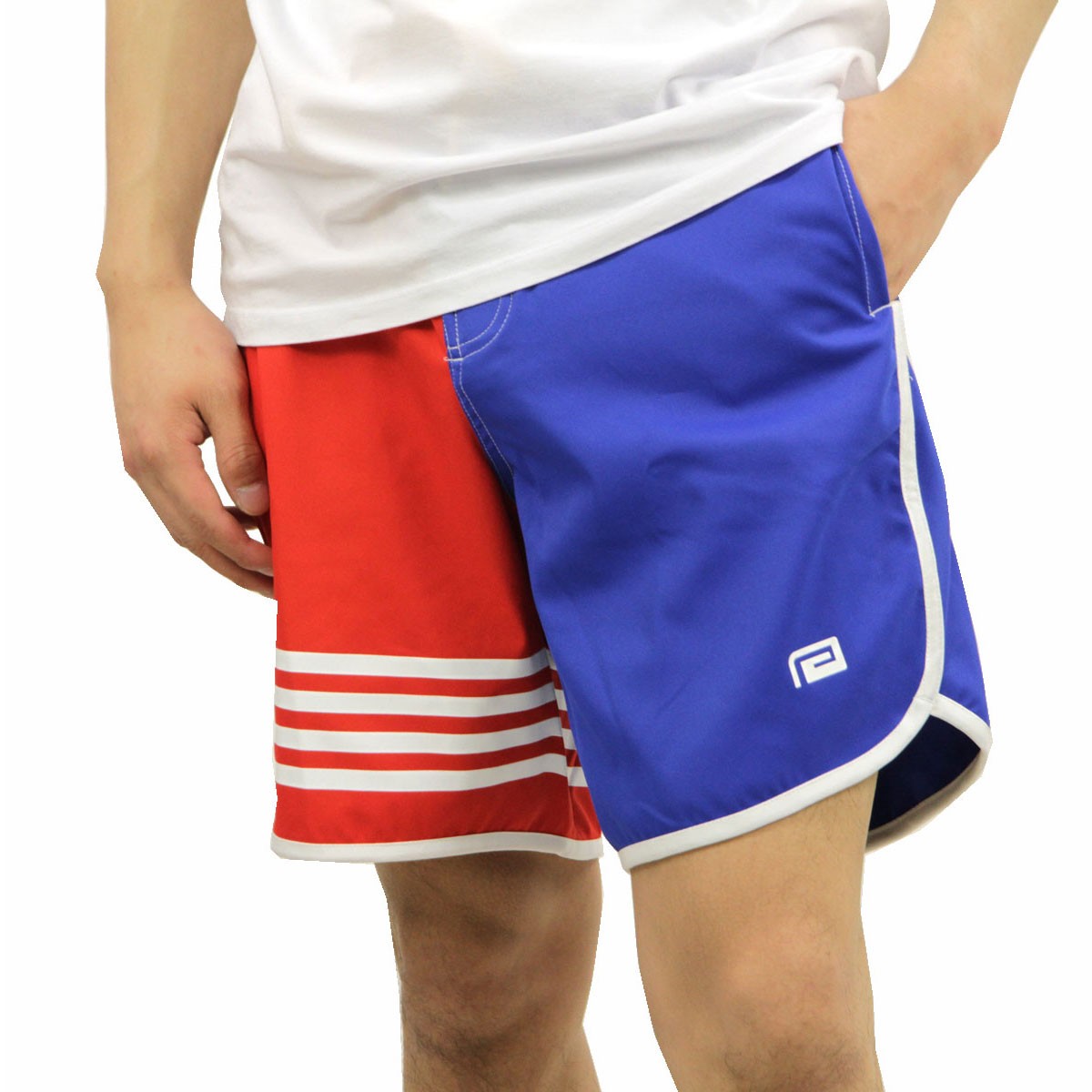 リバーサル ショートパンツ メンズ 正規販売店 REVERSAL rvddw ボトムス RING ROPE BORDER BOARD SHORTS  rvat15aw